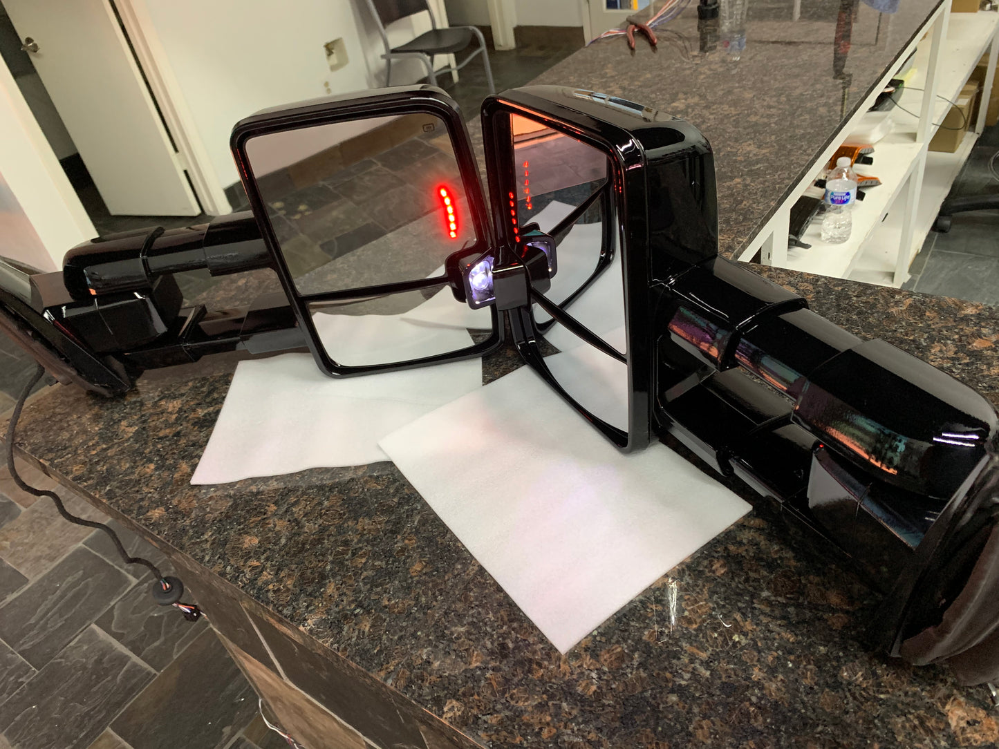 14-18 GM Gloss Black Tow Mirrors