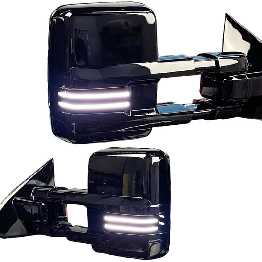 14-18 GM Gloss Black Tow Mirrors