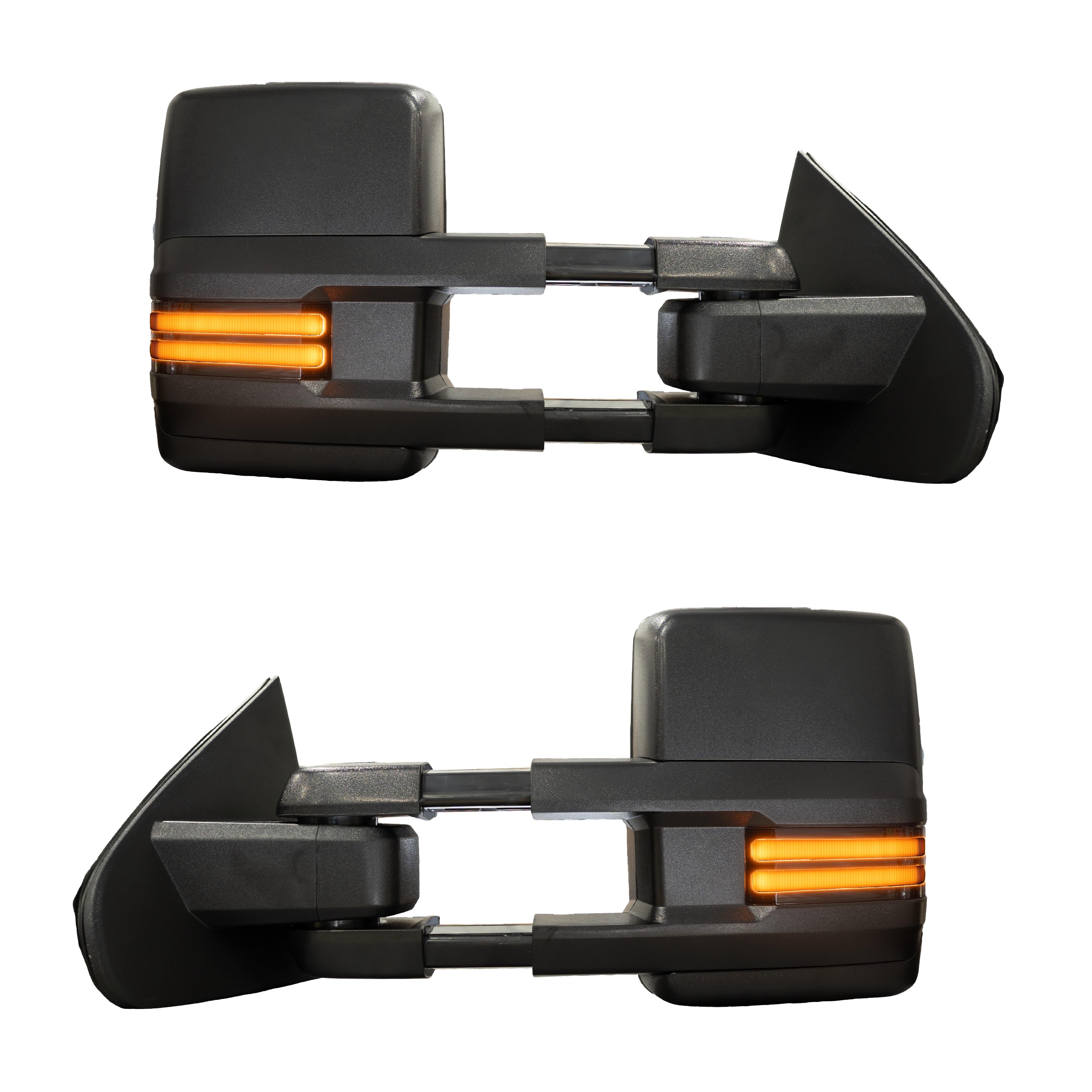 14-18 GM Matt Black Tow Mirrors – Texas Tow Mirrors