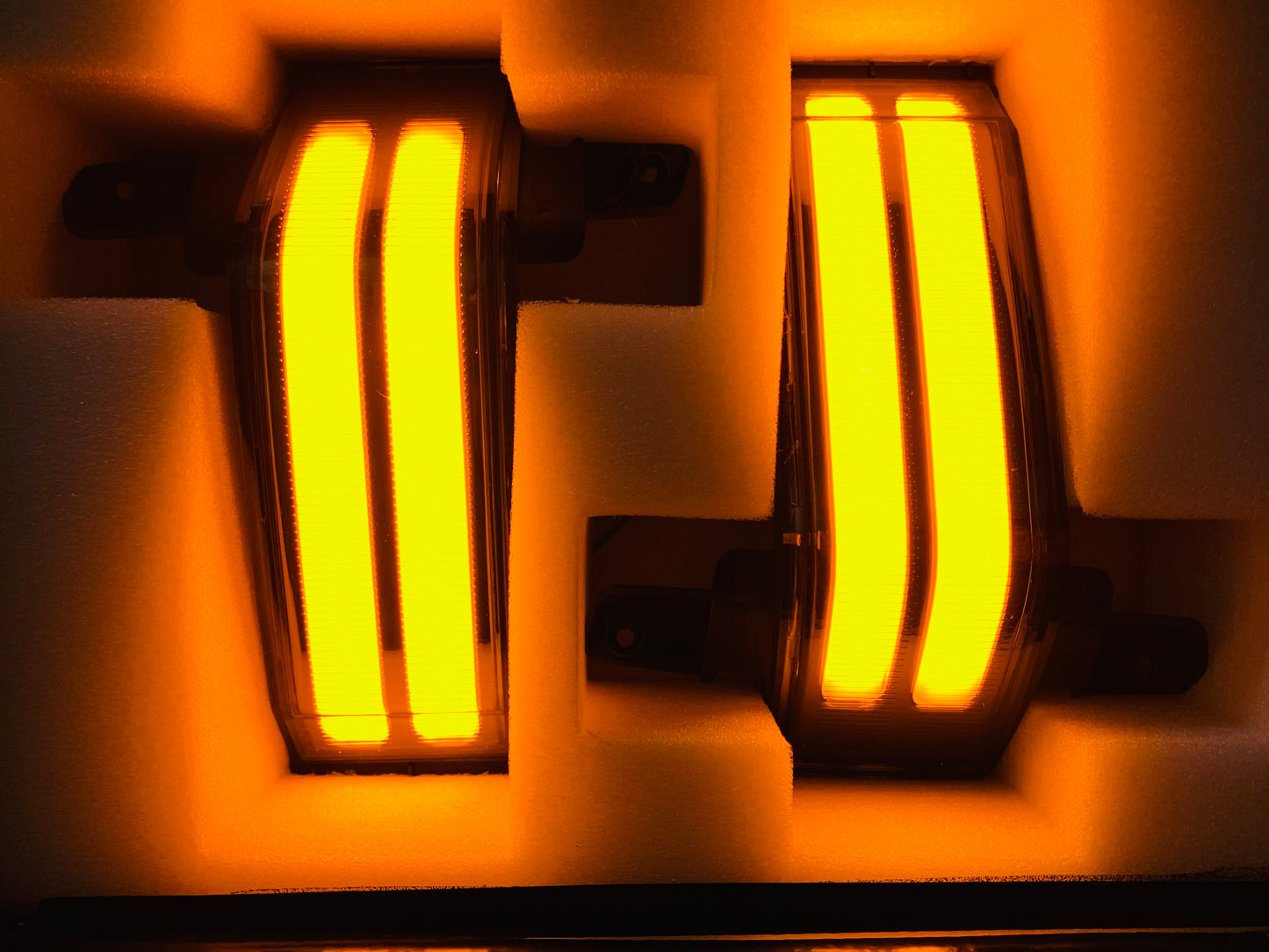 Sequential Smoked Amber Marker Lights