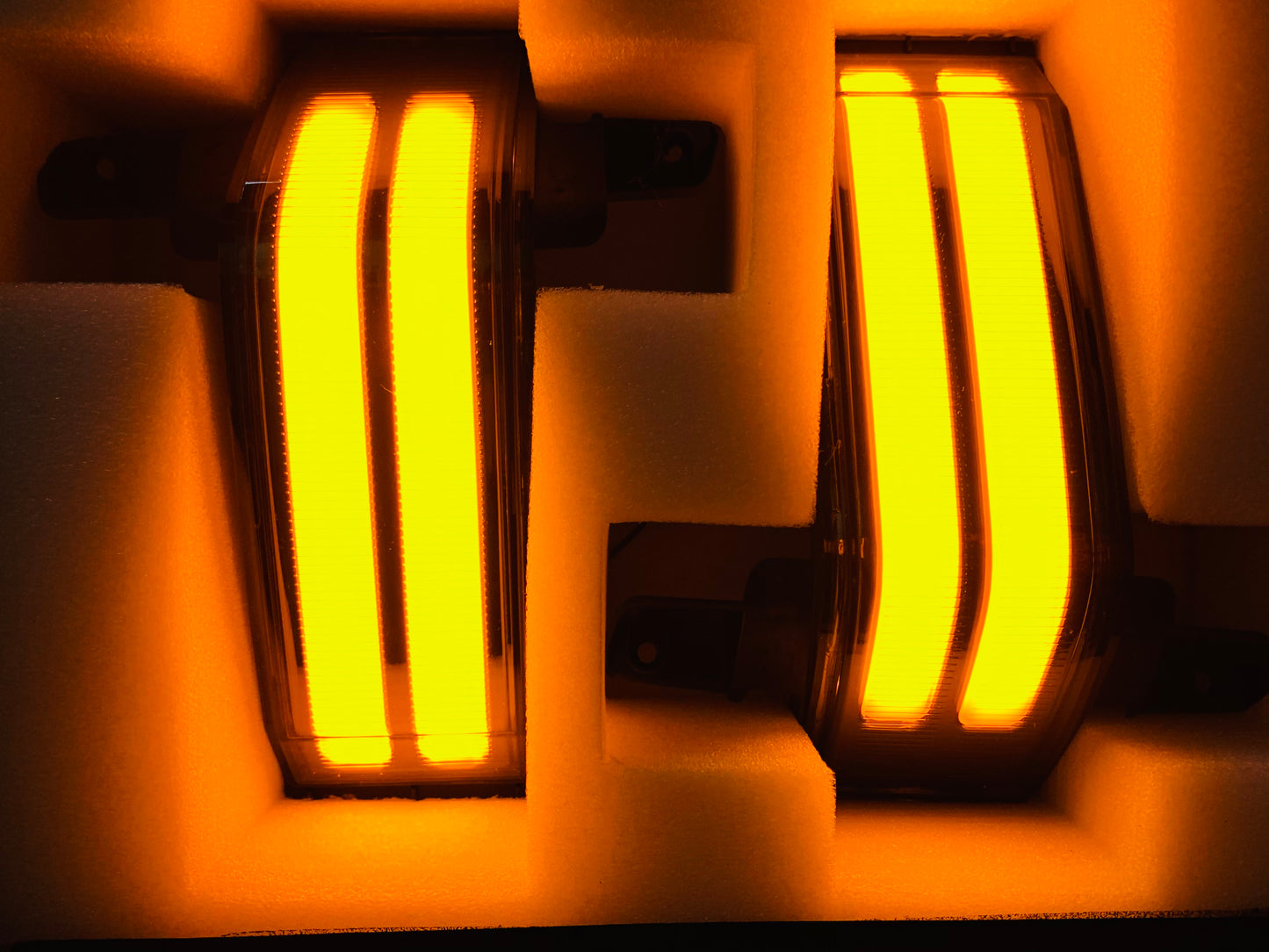 Sequential Smoked Amber Marker Lights