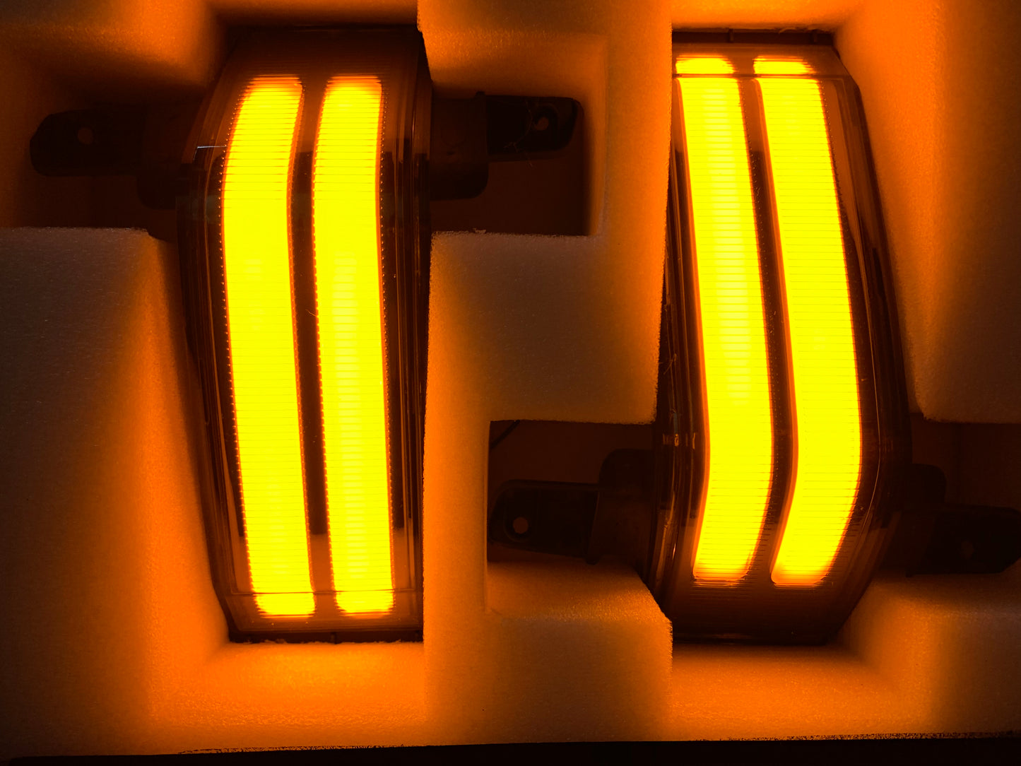 Sequential Smoked Amber Marker Lights