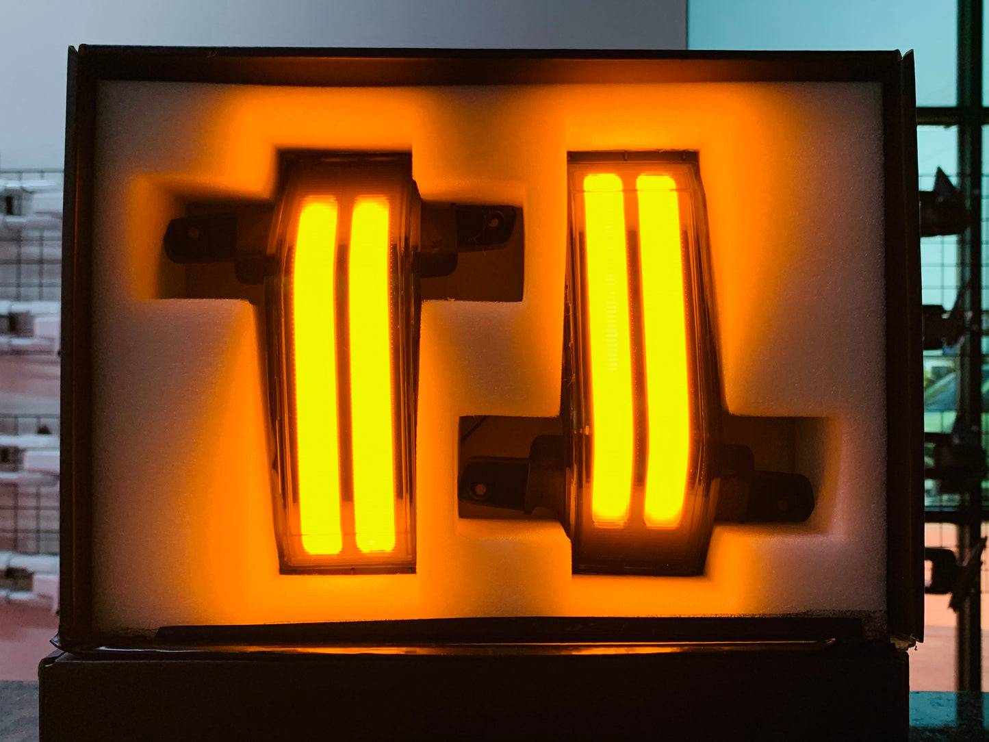 Sequential Smoked Amber Marker Lights