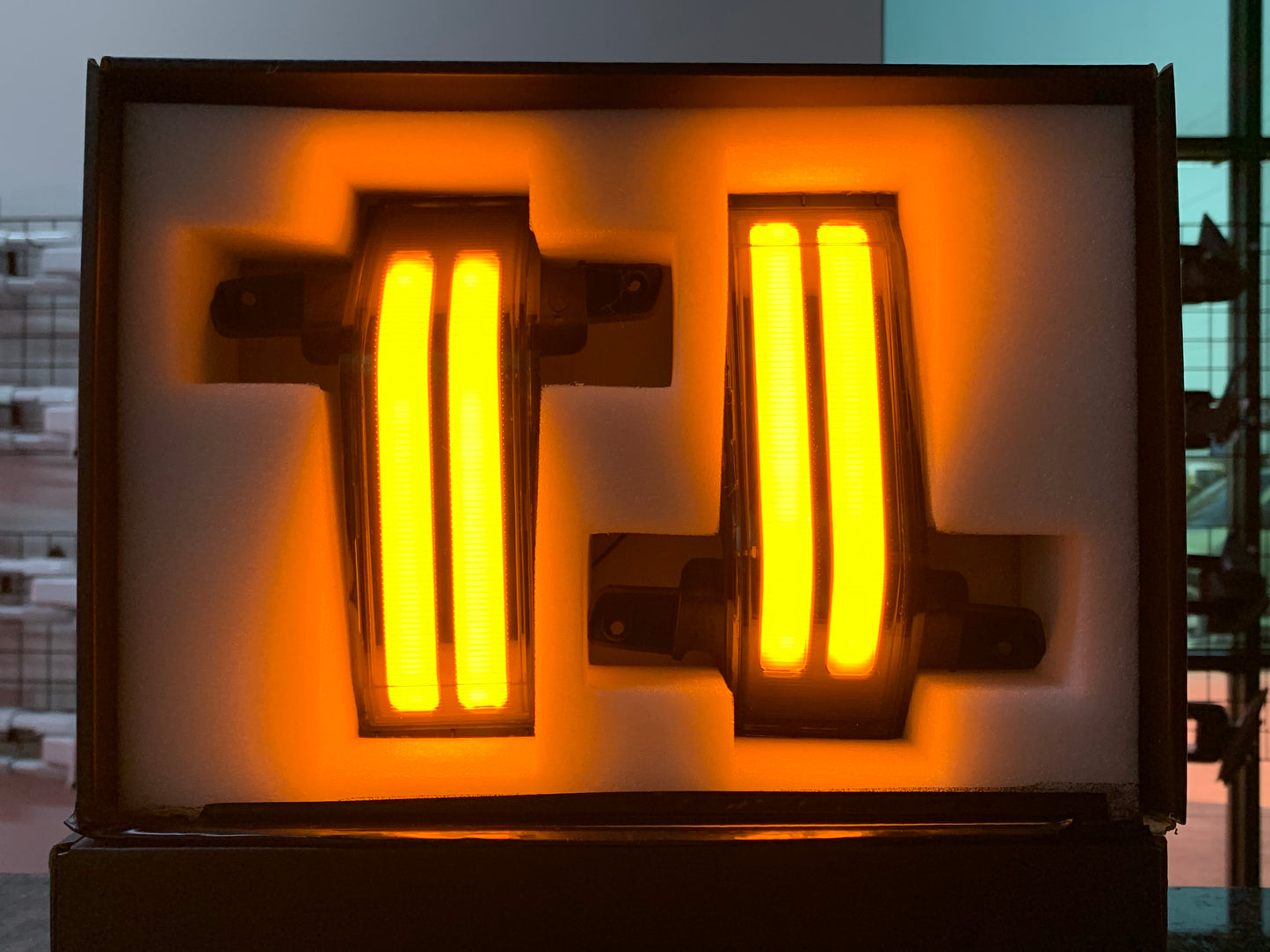 Sequential Smoked Amber Marker Lights