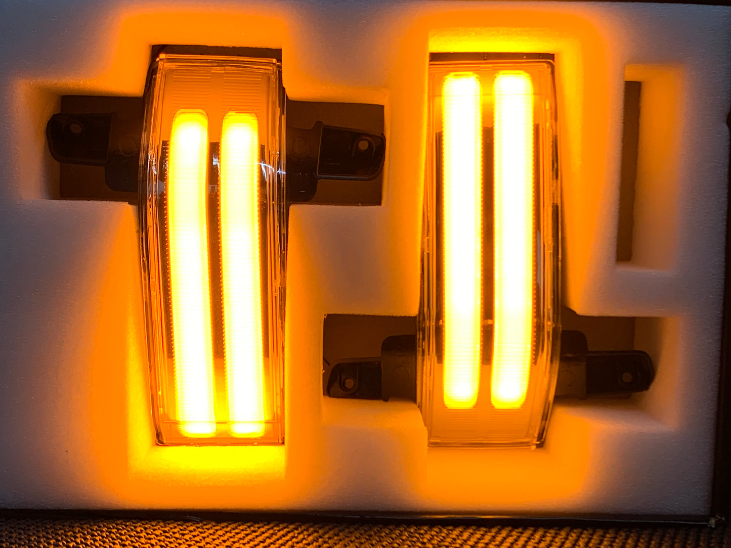 Chrome Sequential Amber Marker Lights