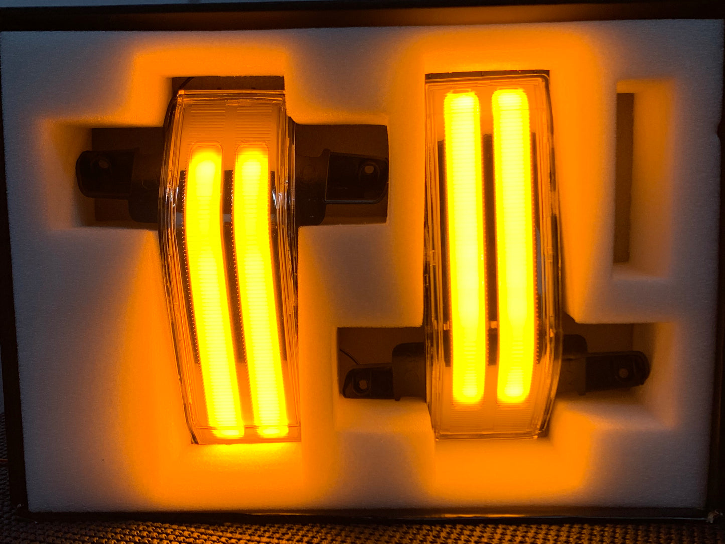 Chrome Sequential Amber Marker Lights