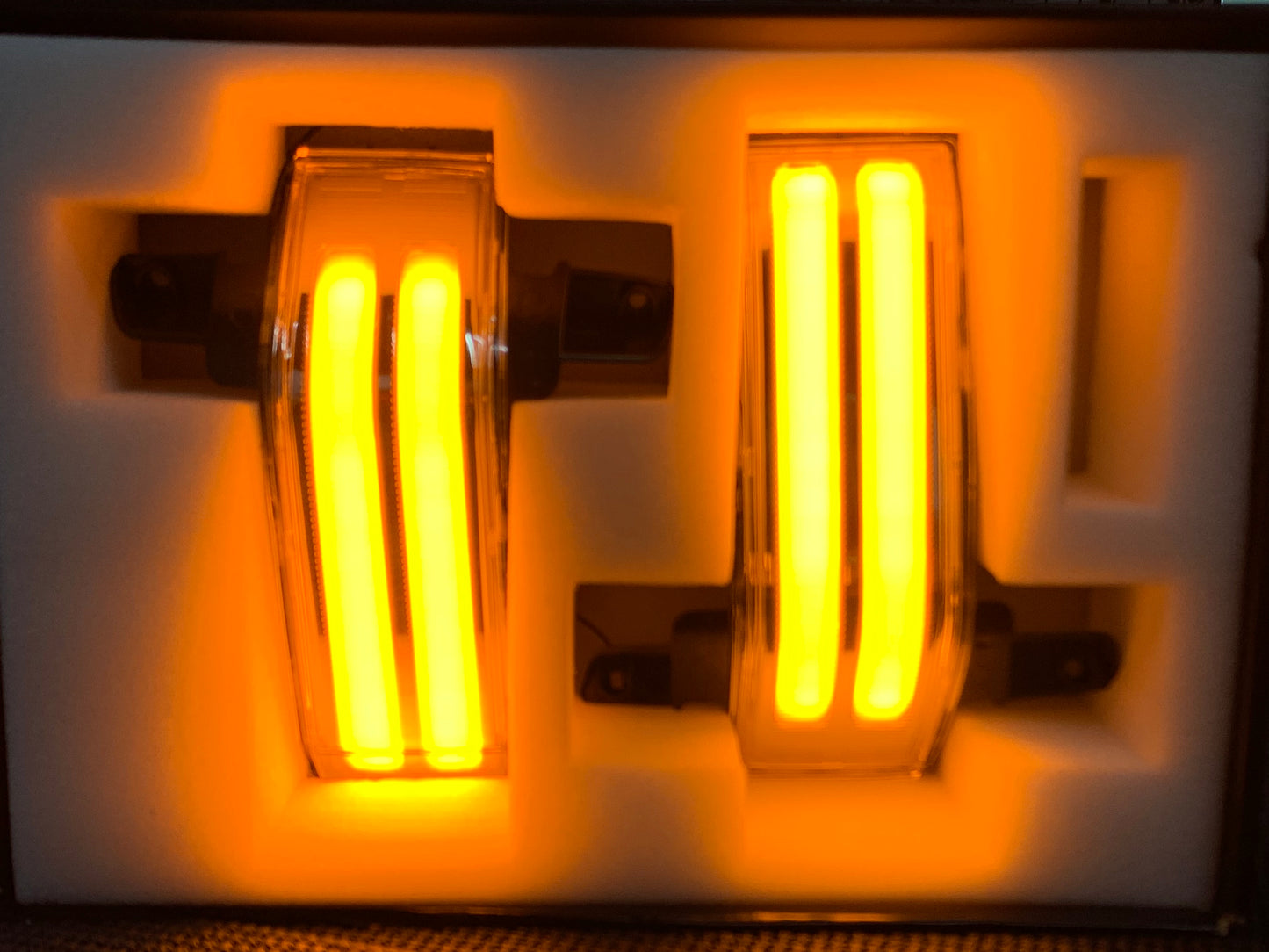 Chrome Sequential Amber Marker Lights